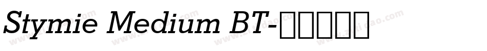 Stymie Medium BT字体转换